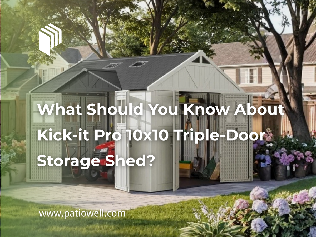 What Should You Know About Kick-it Pro 10x10 Triple-Door Storage Shed?