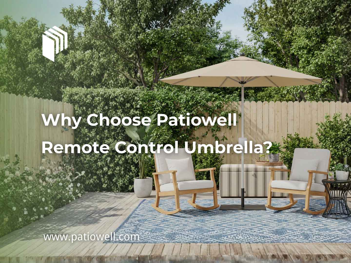 Why Choose Patiowell Remote Control Umbrella?