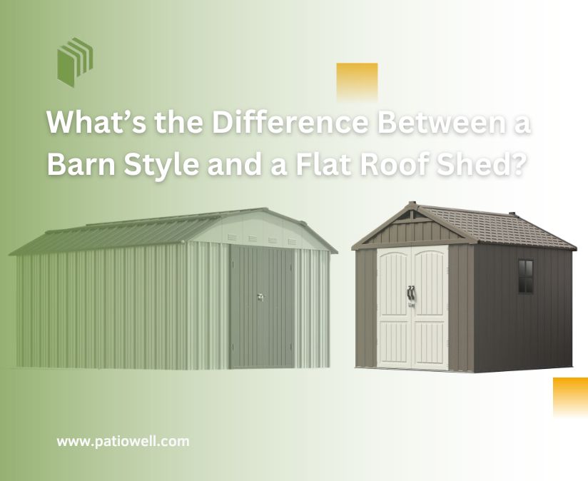 What’s the Difference Between a Barn Style and a Flat Roof Shed?