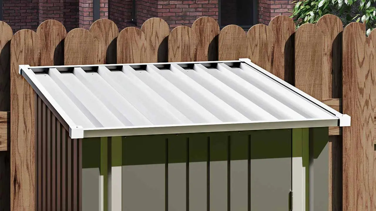 3x3 metal storage shed Sloping Roof Design