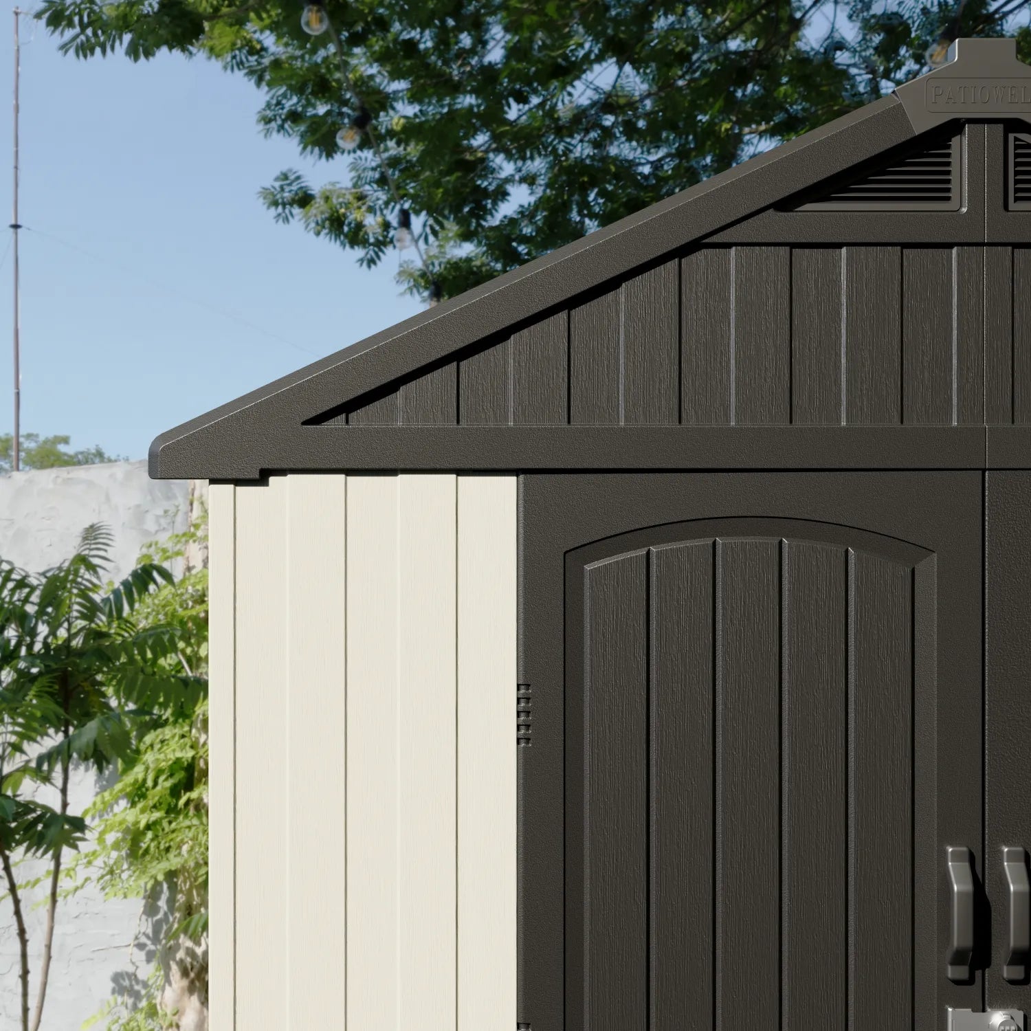 kick-it-8x6-plastic-storage-shed _detail
color:gray white|Size:8x6,8x8,8x10,8x12