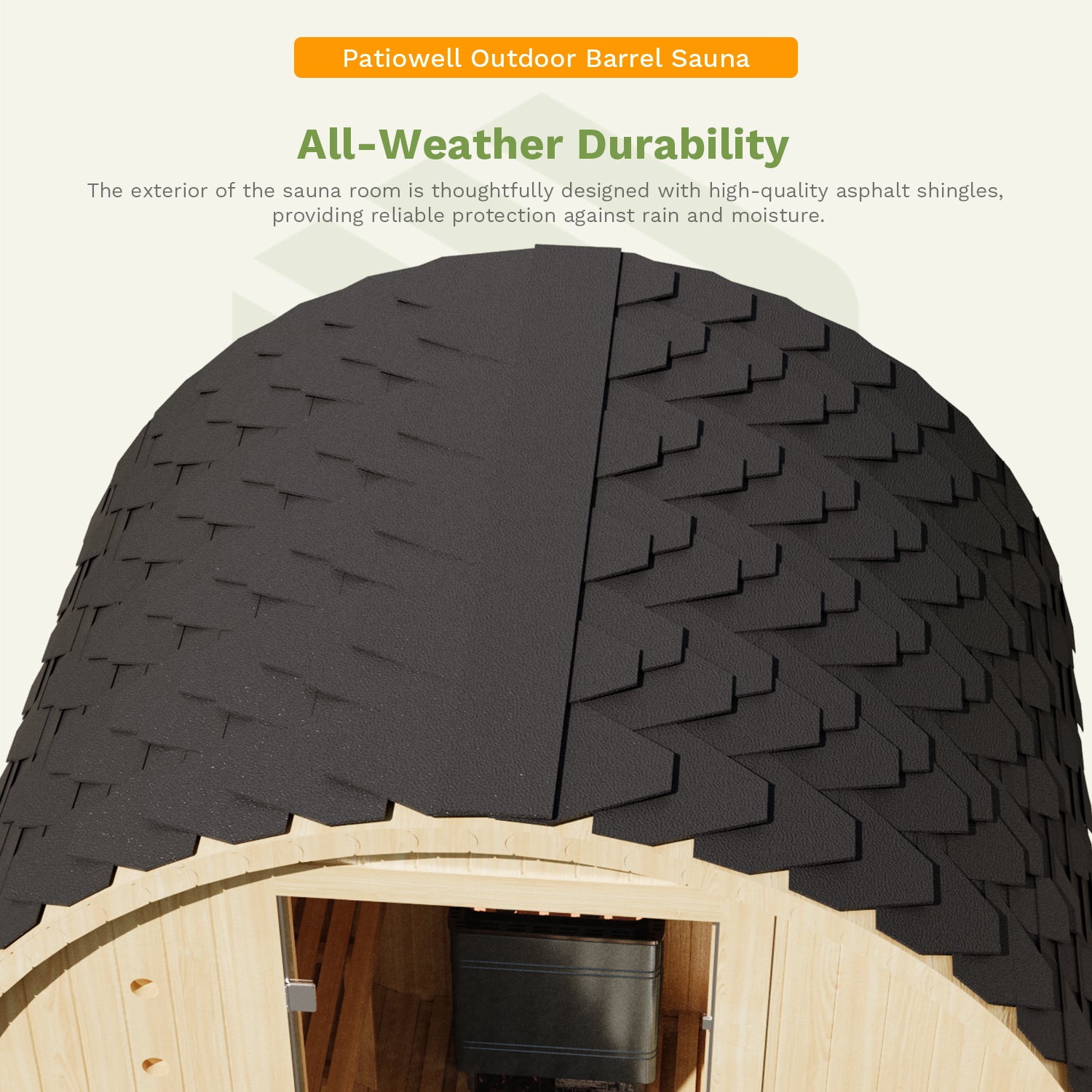 Patiowell_Outdoor_Barrel_Sauna duirability