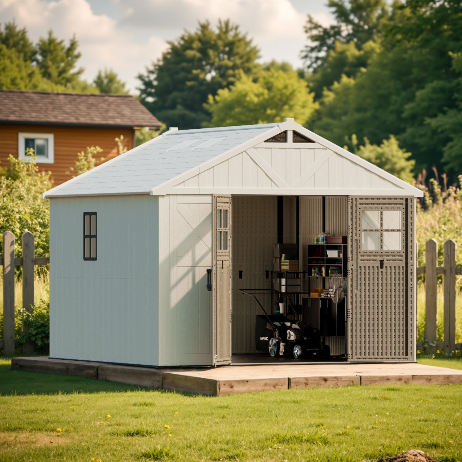 Patiowell 10x10ft Resin Storage Shed-3
Size:10x10