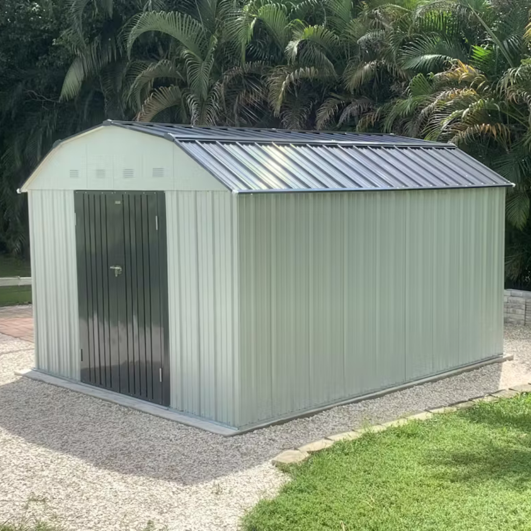 Patiowell 10x12 Barn Style Metal Shed with Gambrel Roof