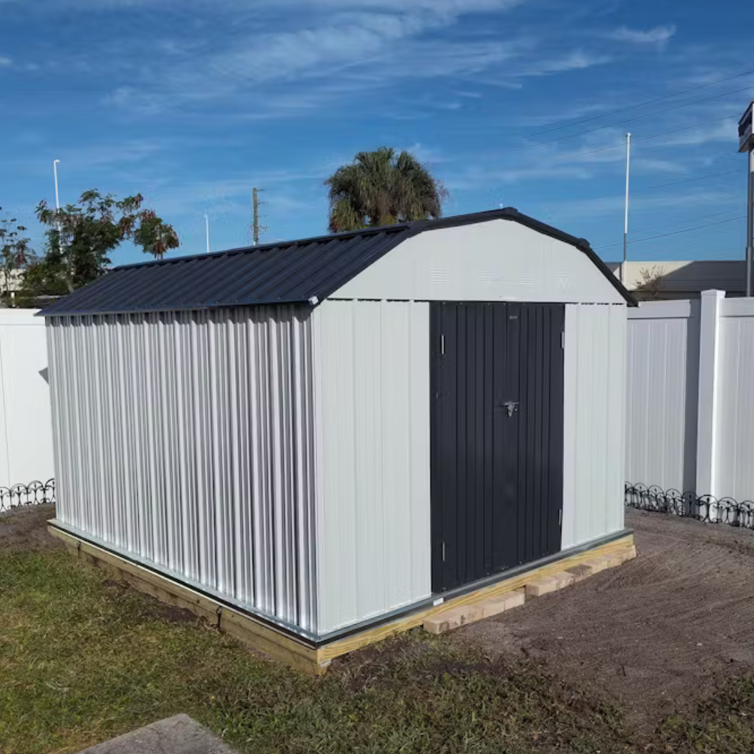 Patiowell 10x12 Barn Style Metal Shed with Gambrel Roof