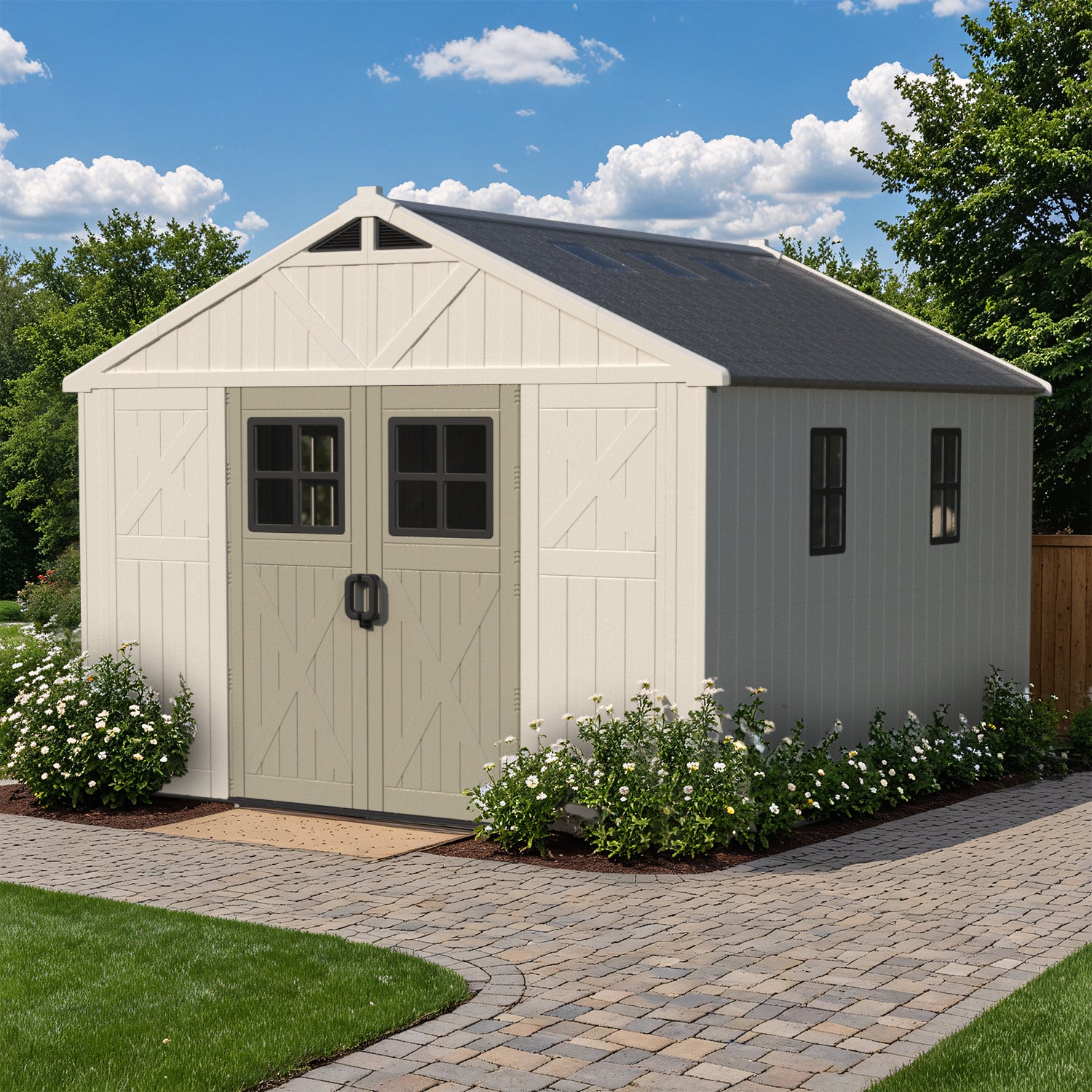 Patiowell 10x12ft Resin Storage Shed-9
Size:10x12