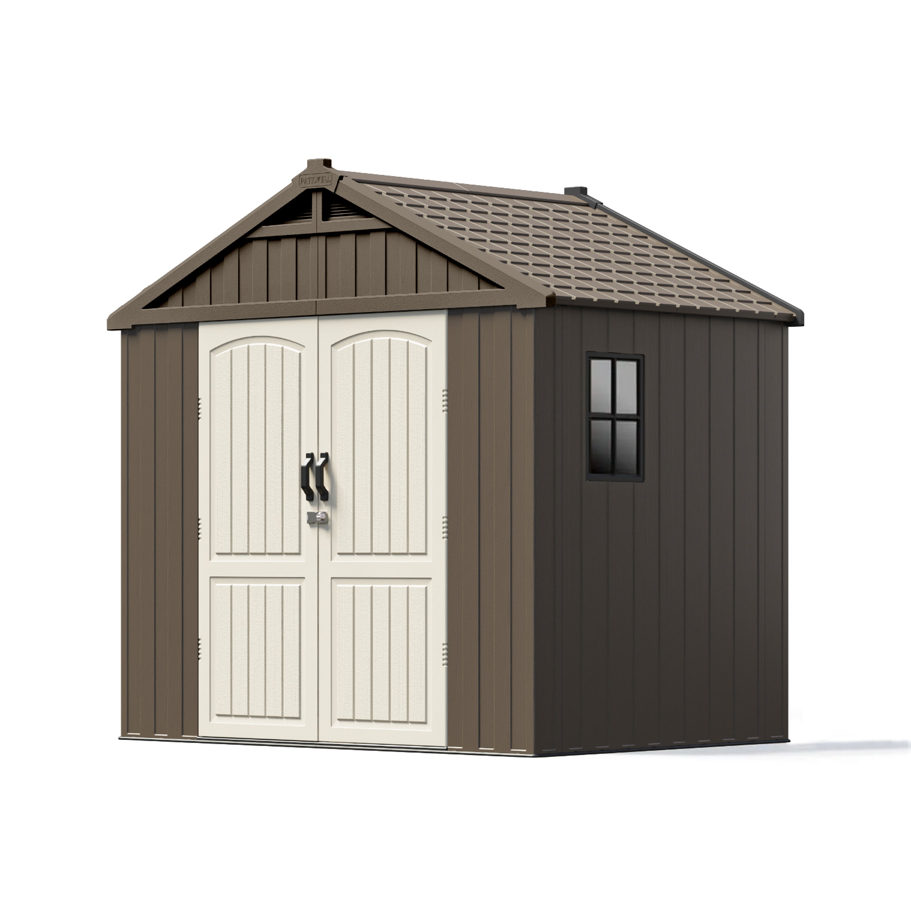 Patiowell_kick-it_8x8_plastic_shed
color:brown|Led Lighting:included