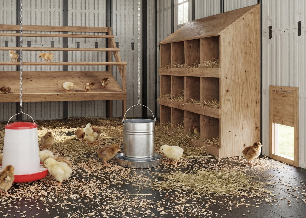 Spring Into Poultry:
Raising Chickens in Patiowell Shed