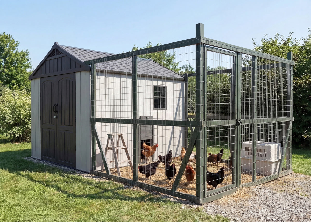 Spring Into Poultry:
Raising Chickens in Patiowell Shed