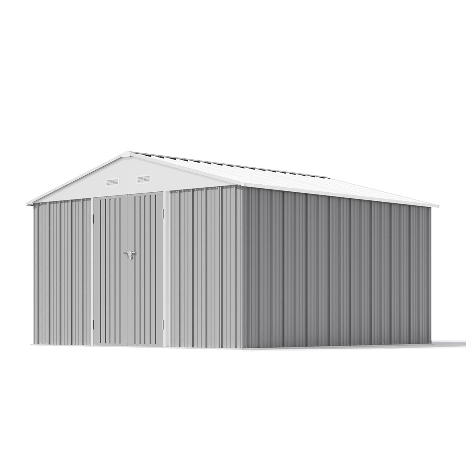 patiowell 12x12 metal shed
color:cool gray|Size:12x12