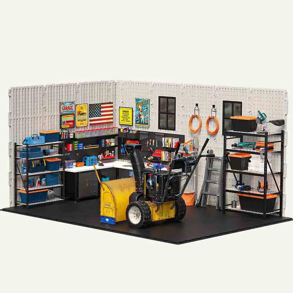 patiowell kick-it 8x12 plastic storage shed interior capacity
color:gray white,brown|Led Lighting:not included,included