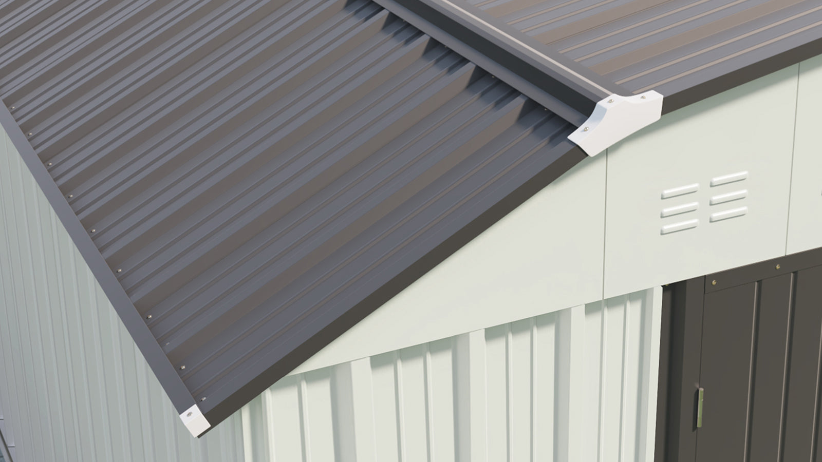 Patiowell 10x12 metal shed with barn style