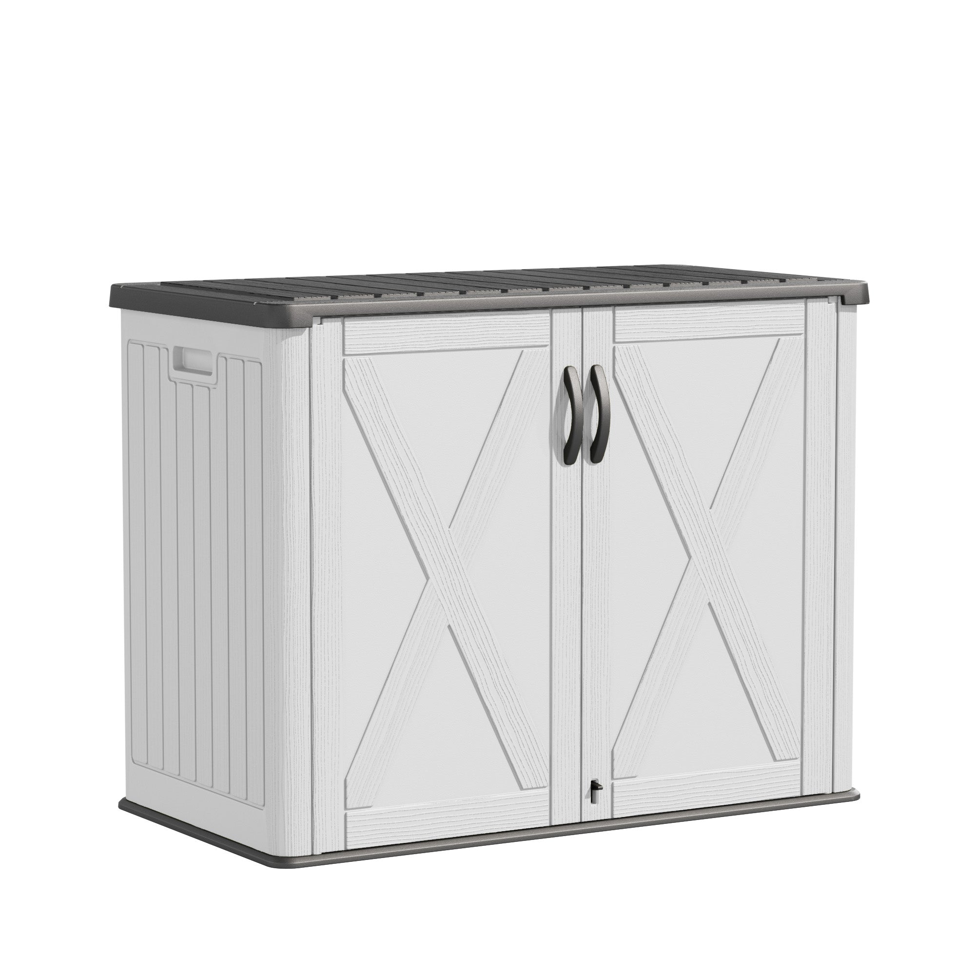 Patiowell 25 Cu.ft Outdoor Storage Cabinet, White | Patiowell