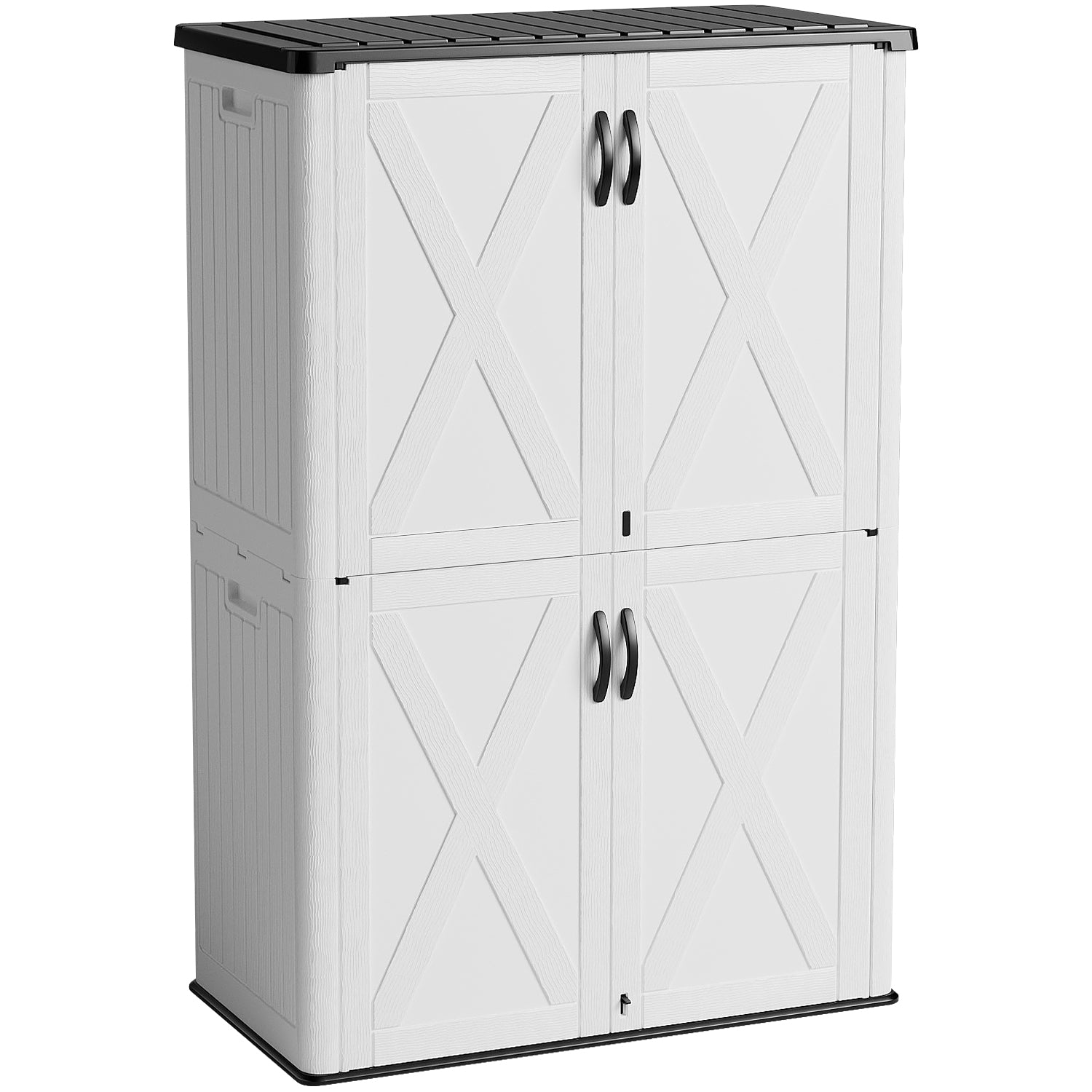 Patiowell 50 Cu.ft Plastic Storage Cabinet, White | Patiowell