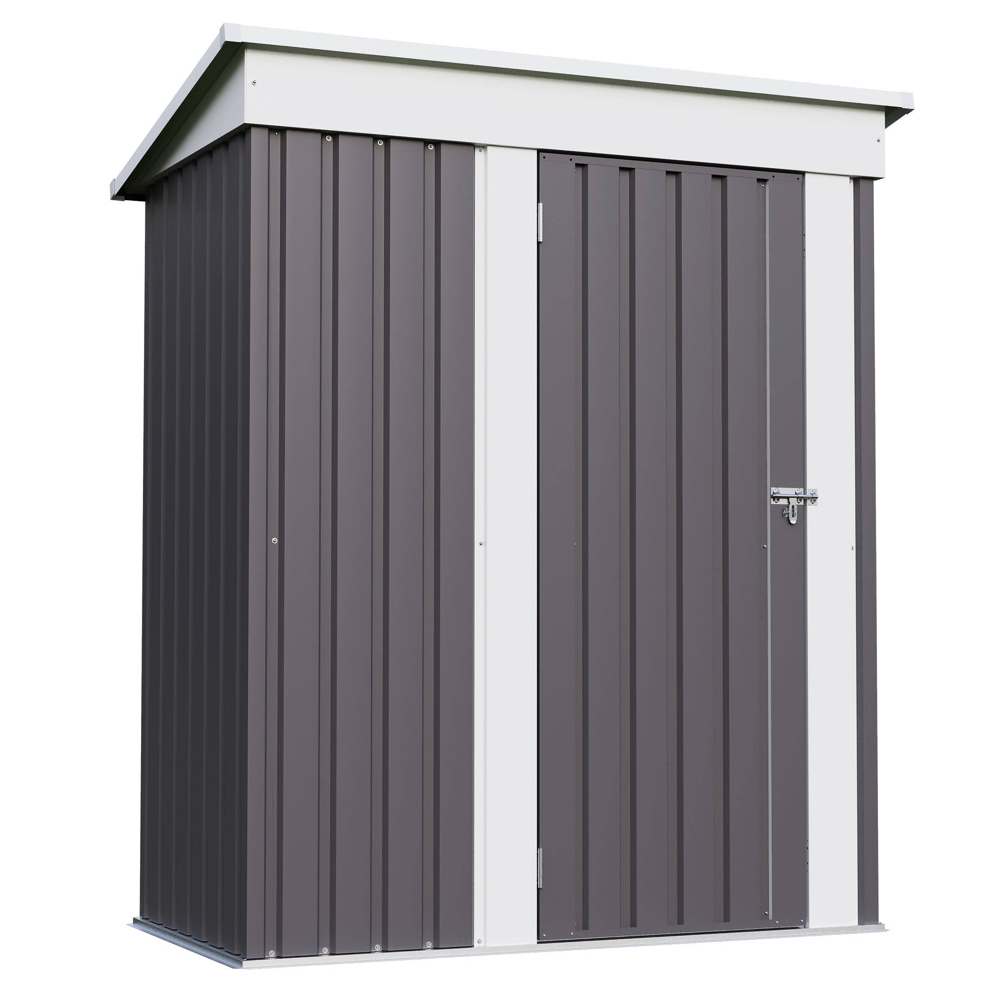 patiowell 5x3 metal shed with sloped roof