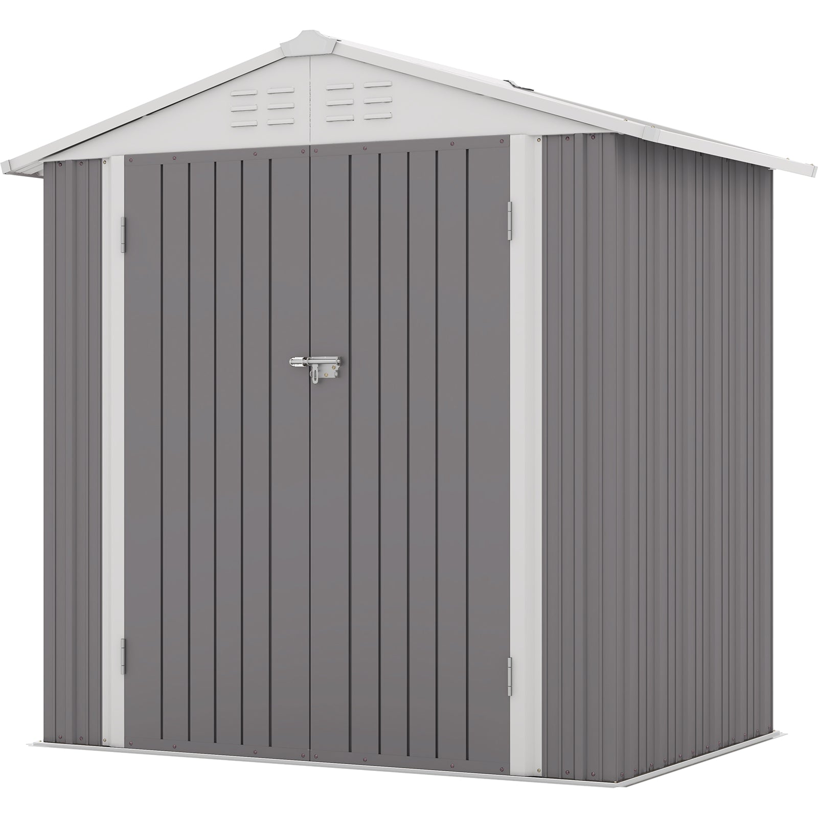 Patiowell 6x4 metal shed gray
