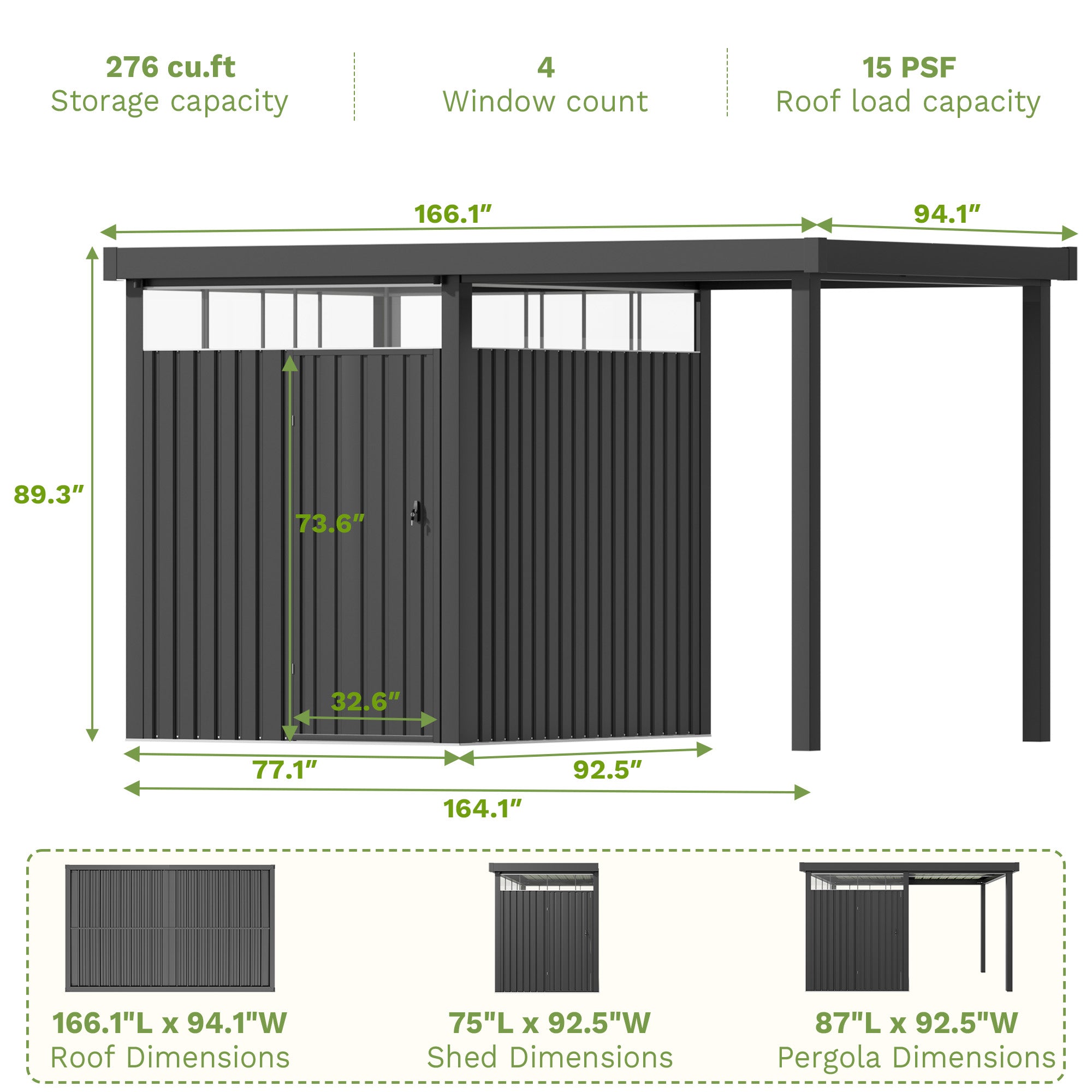 patiowell-14x7-metal-shed-with-open-sided-firewood