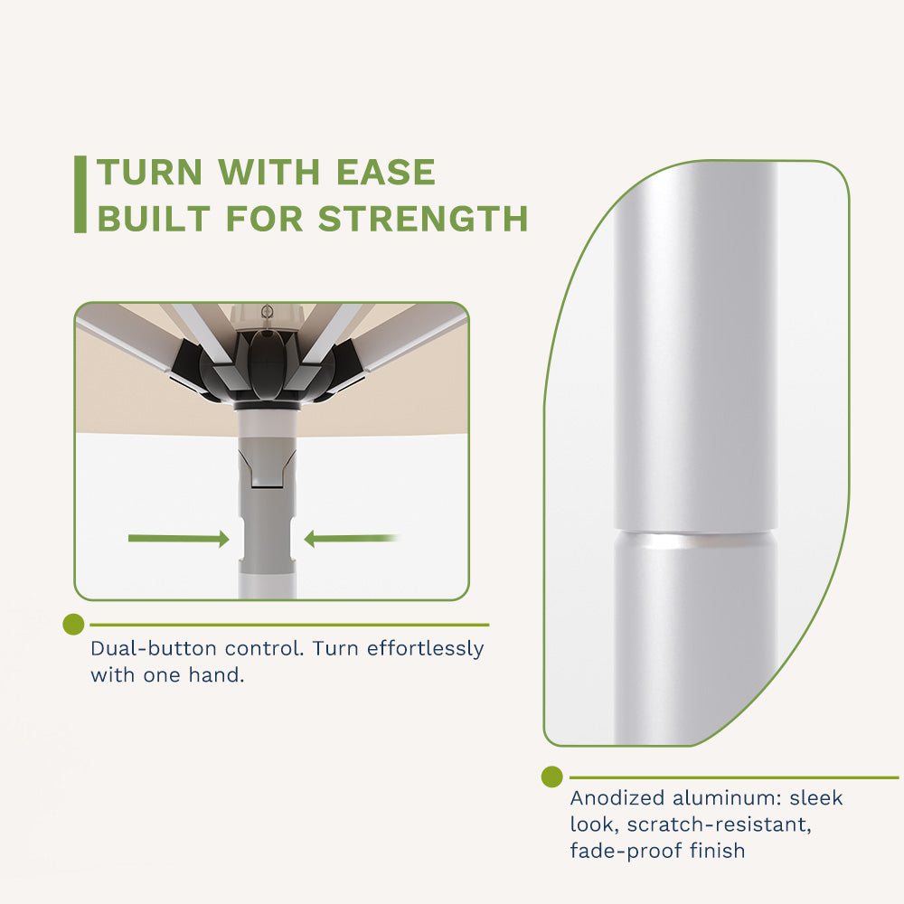 Size(Foot):9FT(Base Not Included),9FT(Base Included)|Color:Beige,Light Blue,red