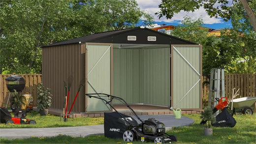 10x10 metal shed