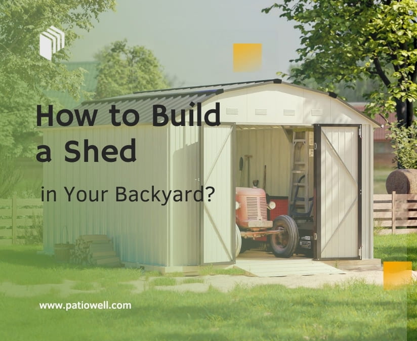 building a shed in the backyard