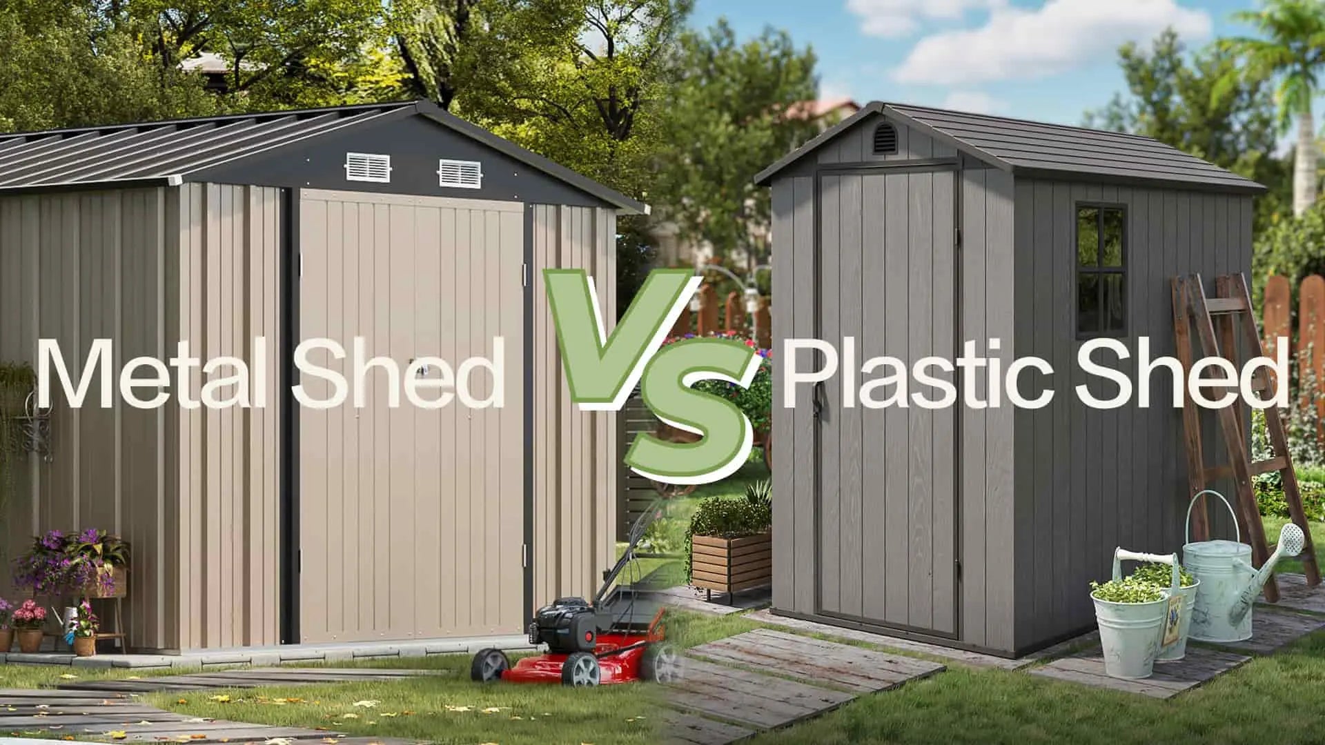Metal shed vs Plastic shed