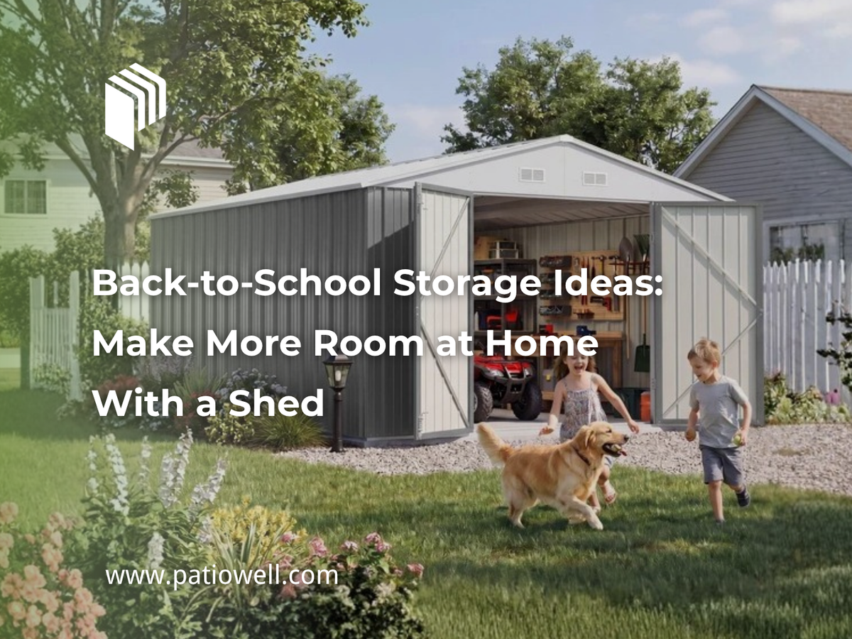 Back-to-School Storage Ideas: Make More Room at Home With a Shed