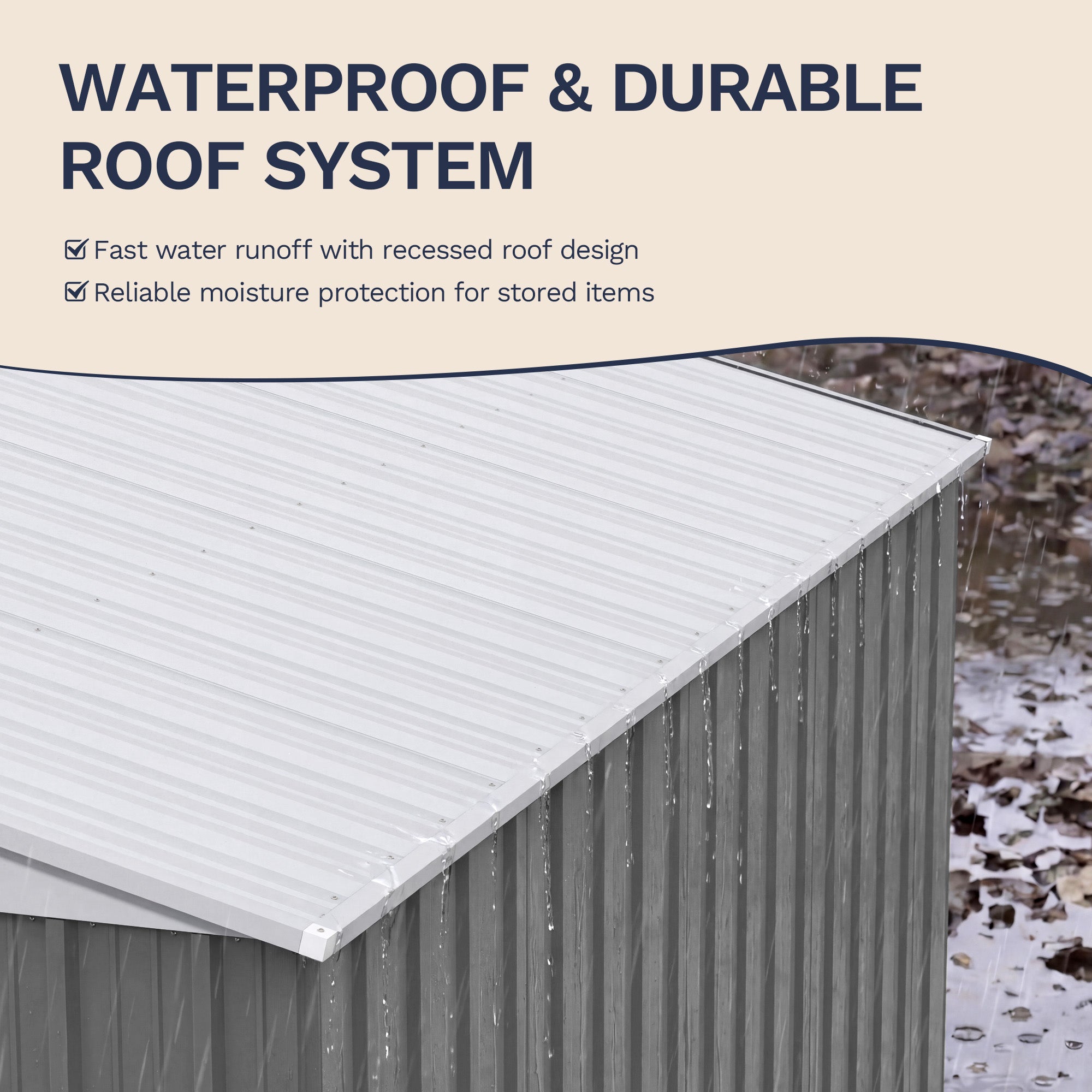 Patiowell 10x12 Metal Shed with White Vents, Gray