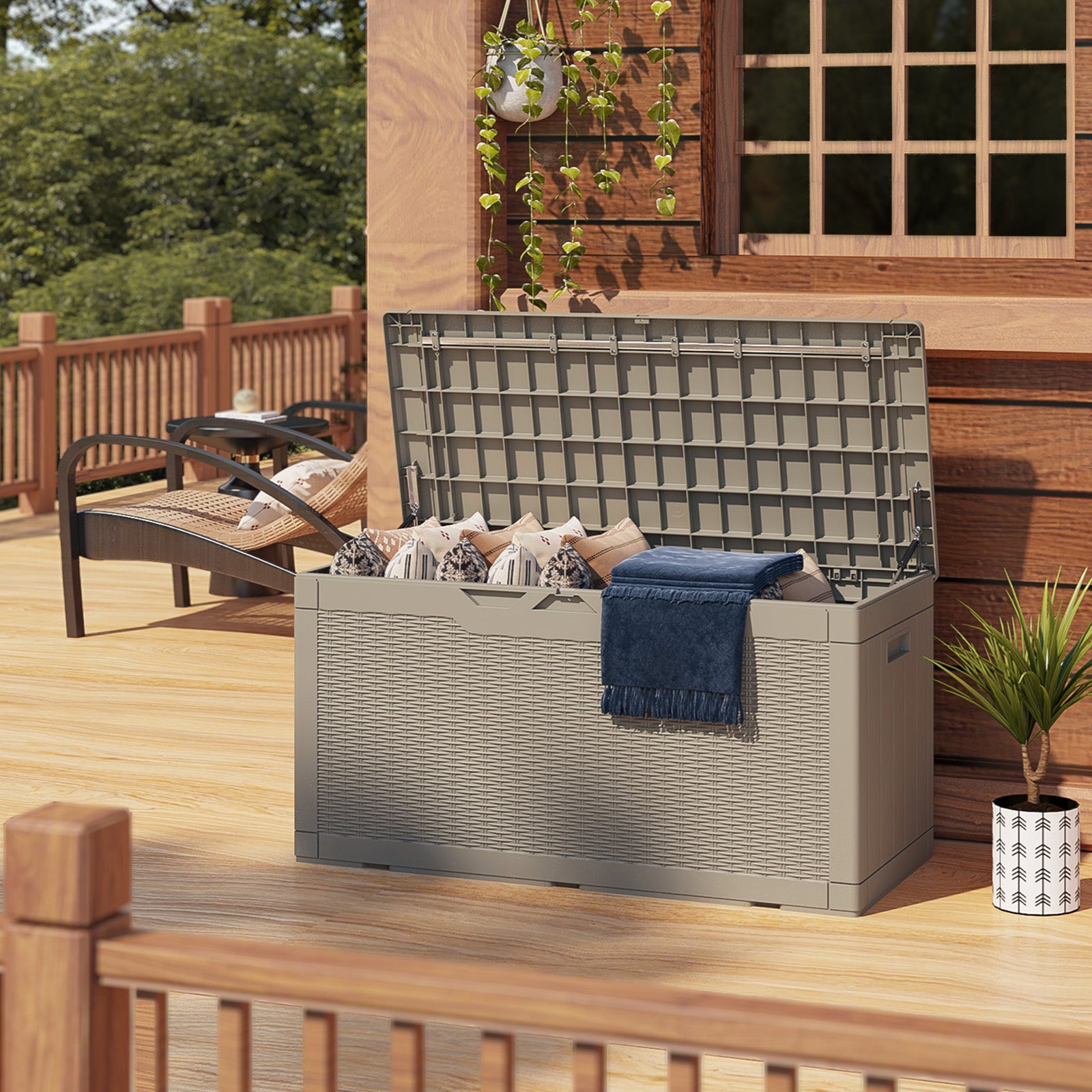 Small Deck Box under 100 Gallons | Patiowell