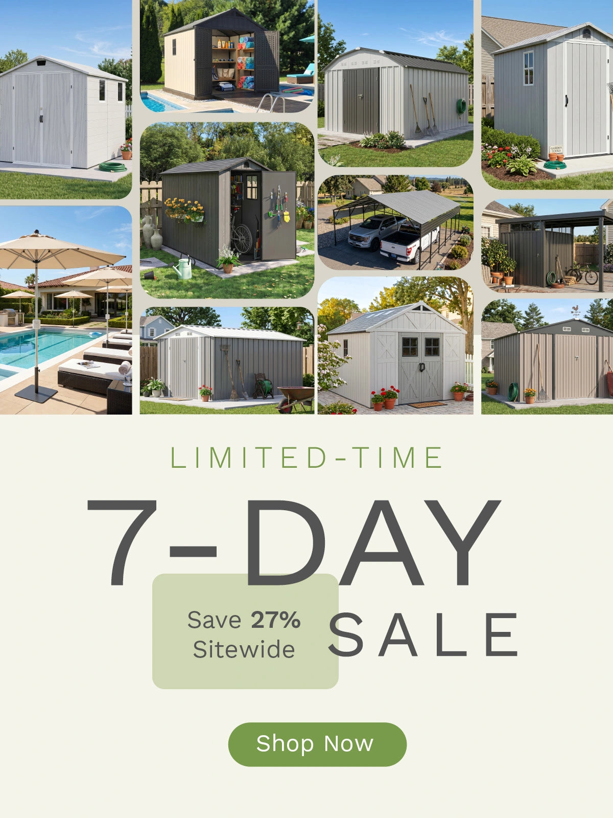 LIMITED-TIME 7-DAY SALE
One Week Only - Save 27% Sitewide