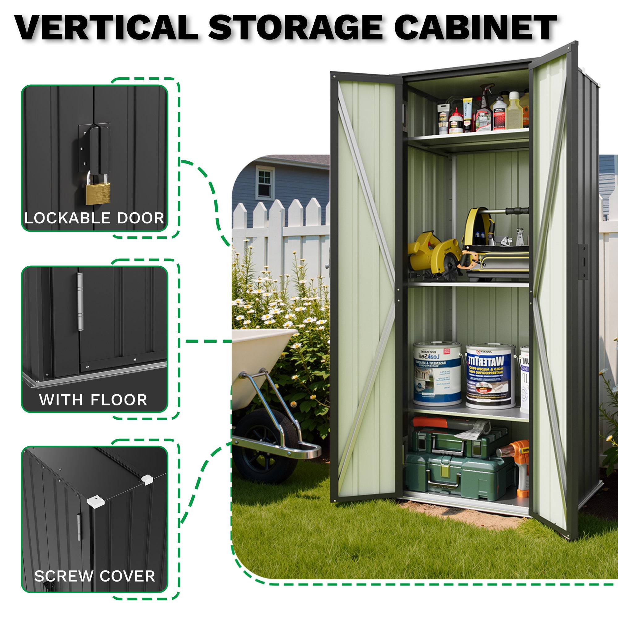 Patiowell 28 Cuft Outdoor Storage Cabinet