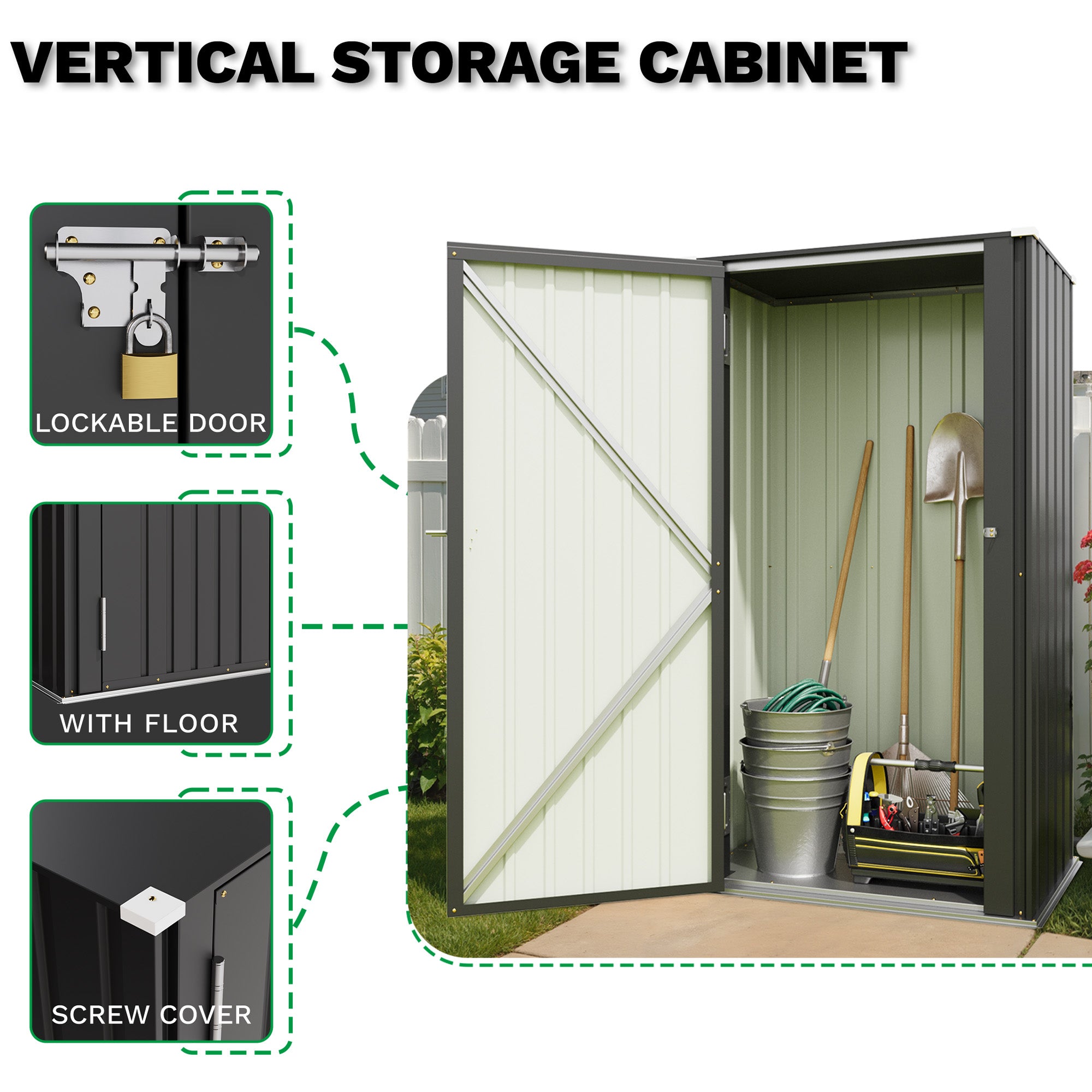 Patiowell 28 Cuft Outdoor Storage Cabinet