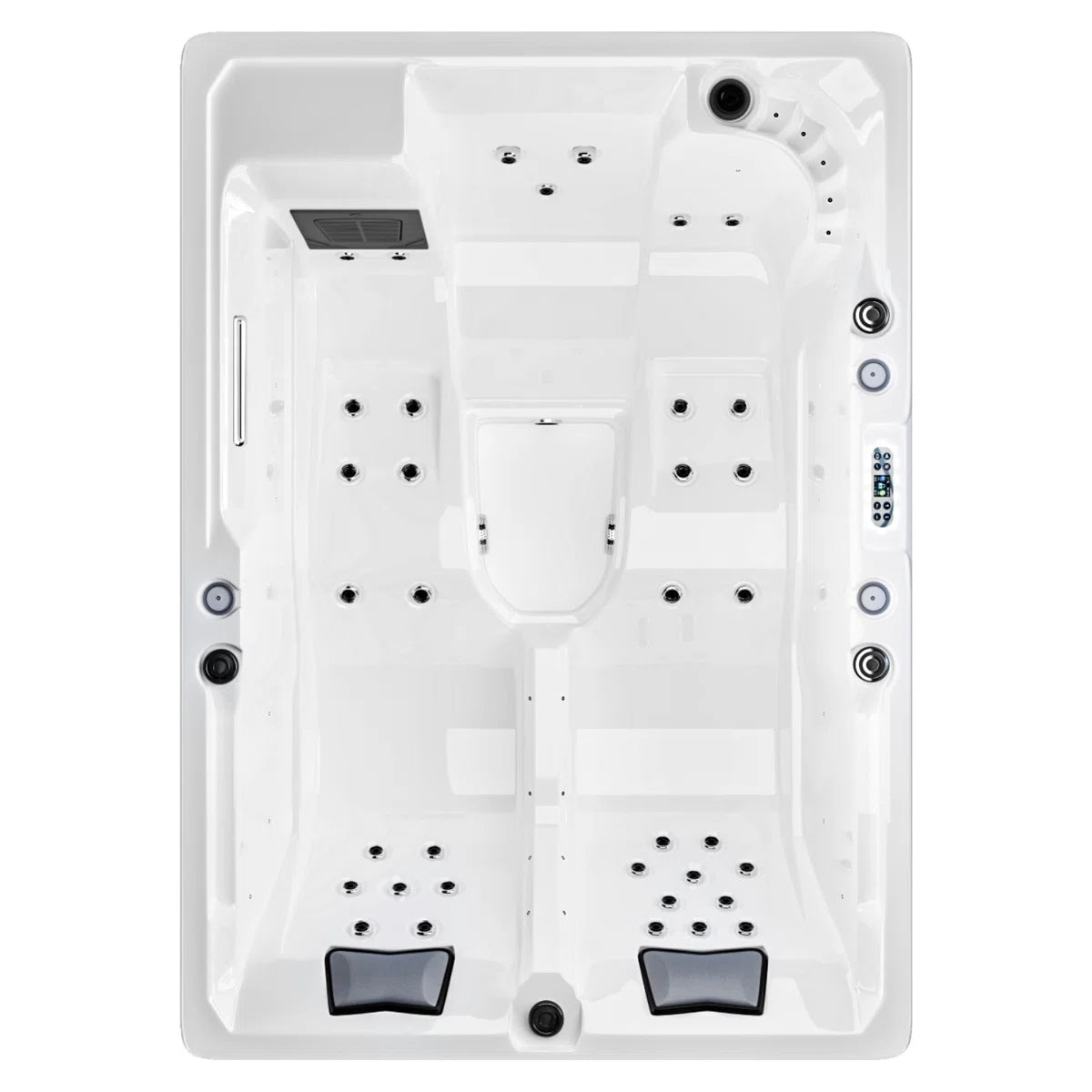 3-person Outdoor Hot Tub With 36 Water Jets & Digital Control System