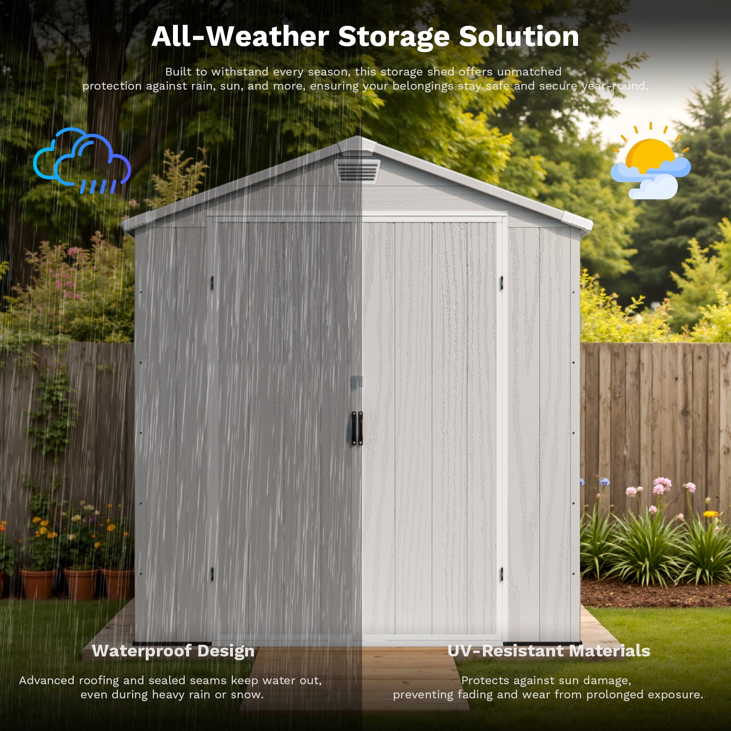 Patiowell 6x10 FTOutdoor Storage Shed 697