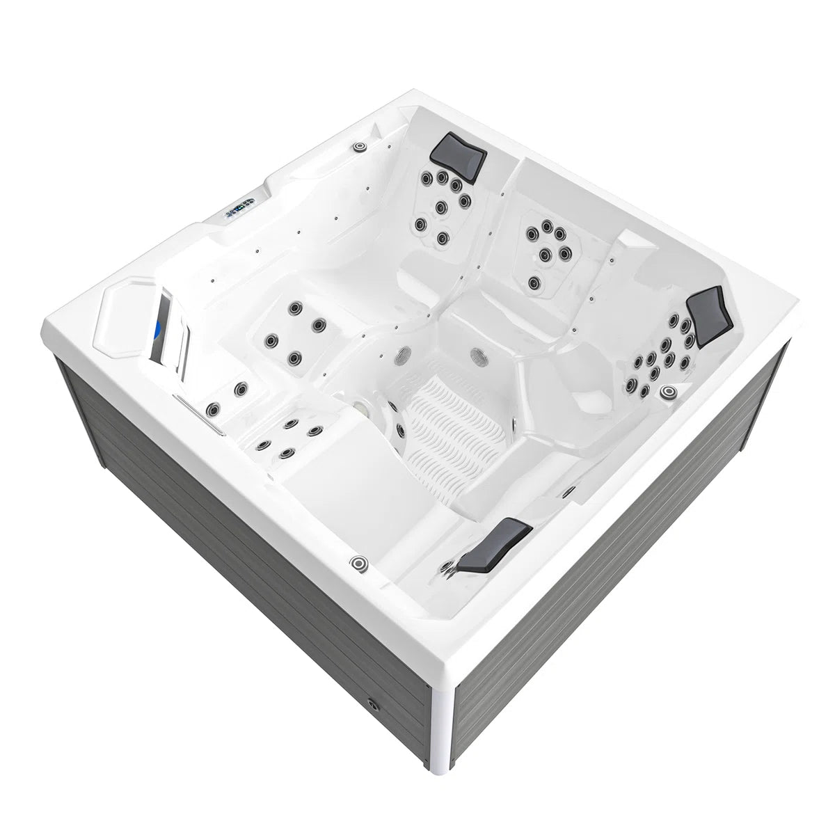 5-person Outdoor Hot Tub With 51 Water Jets & Digital Control System