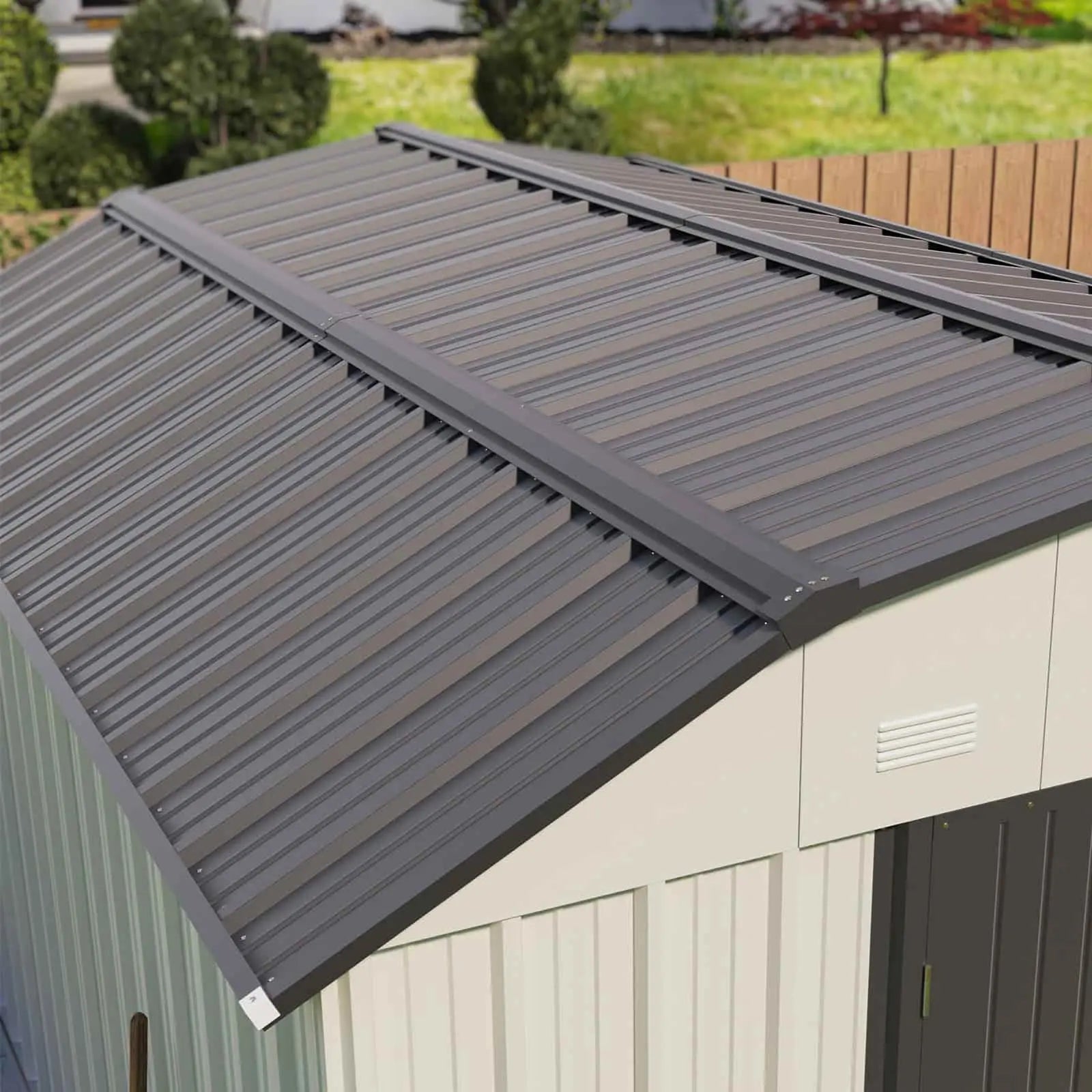 Patiowell 10x12 Metal Shed-Arched Roof
