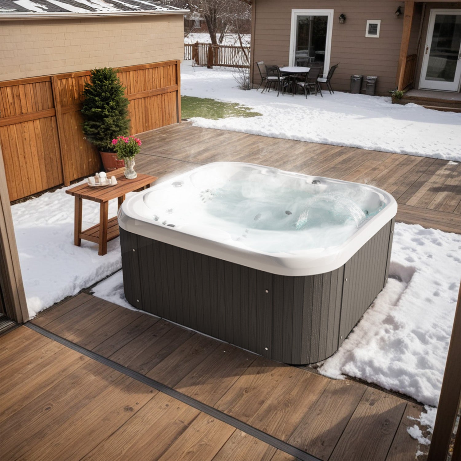 Patiowell-4-person-hot-tub outdoor
color:pearl shadow
