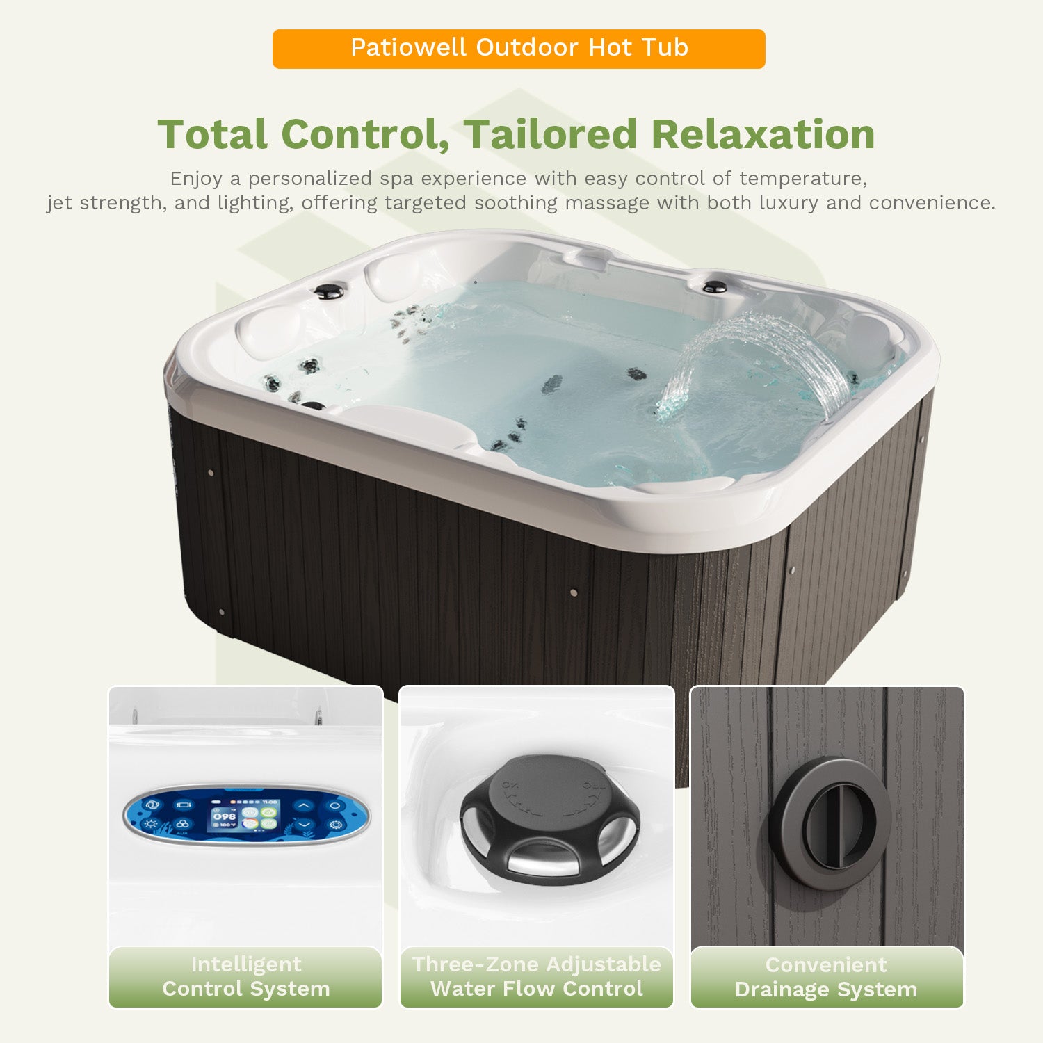 Patiowell-4-person-hot-tub detail
color:pearl shadow