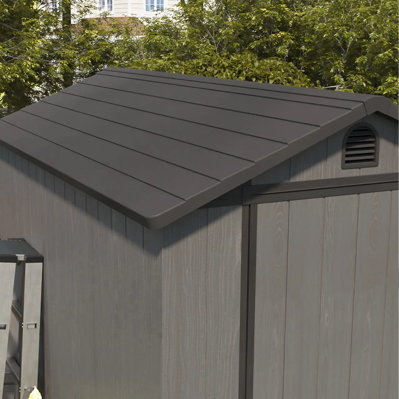 Patiowell 4x6 Plastic Storage Shed-Roof