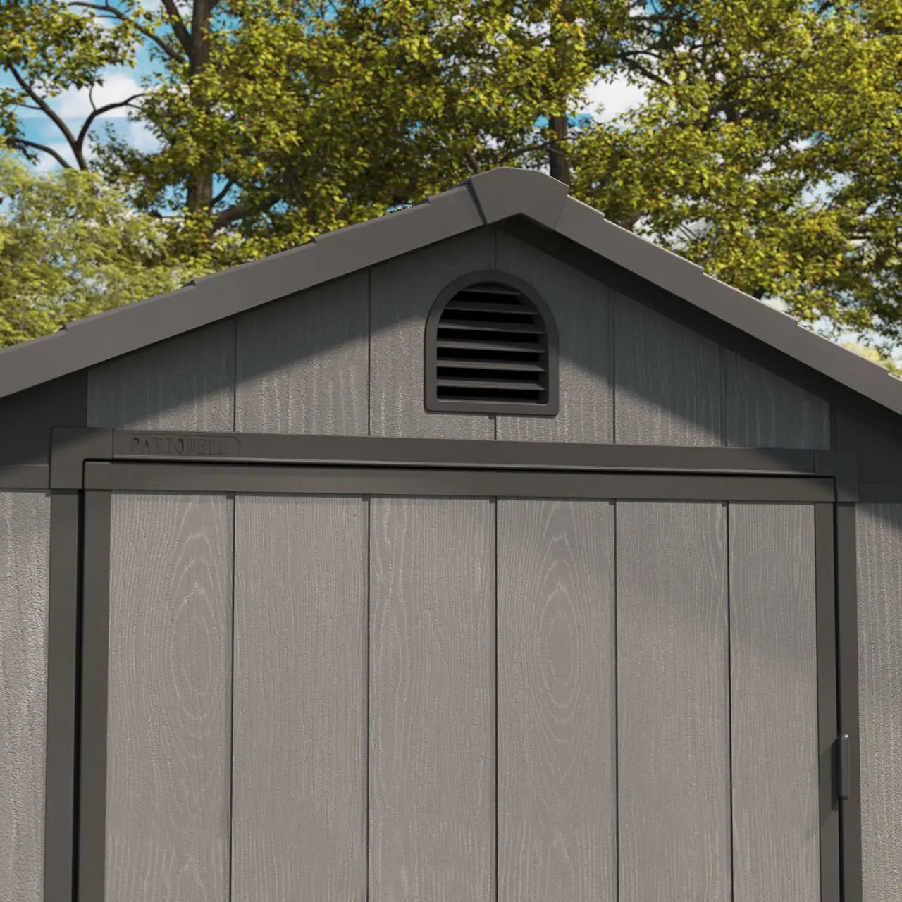 Patiowell 4x6 Plastic Storage Shed-Air Vents