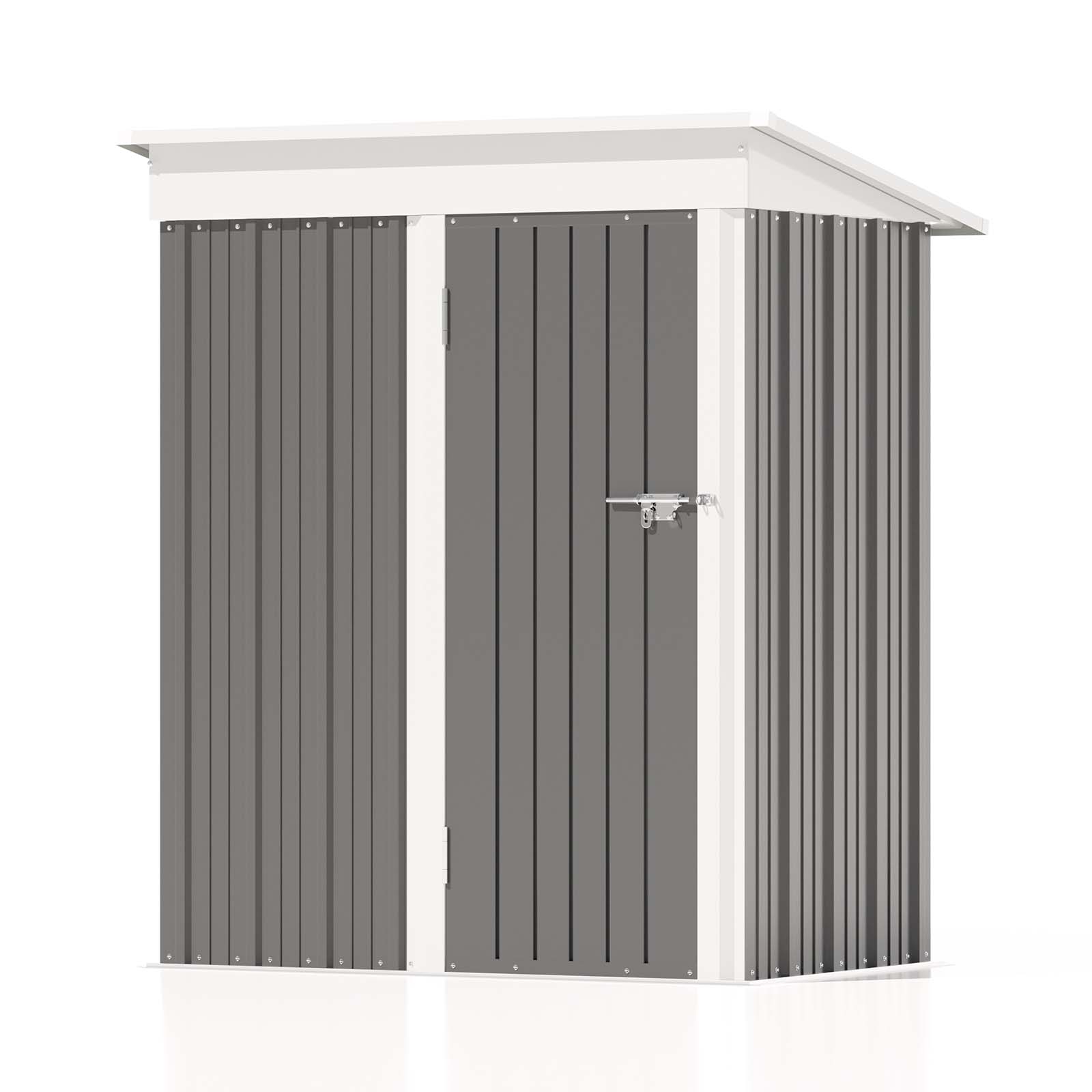 Patiowell 5x3 Metal Shed-Cool Gray