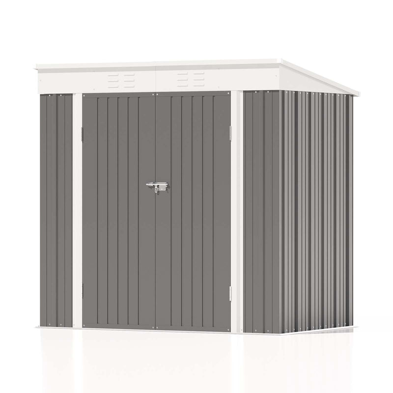 Patiowell 6x4 Metal Shed Cool Gray