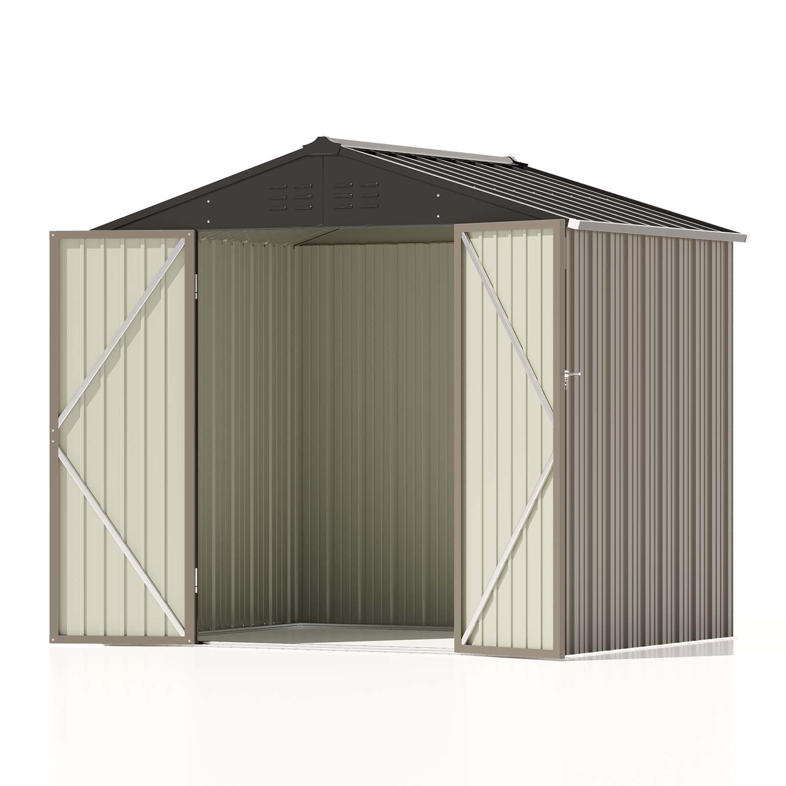 Patiowell 8x6 Metal Shed-2