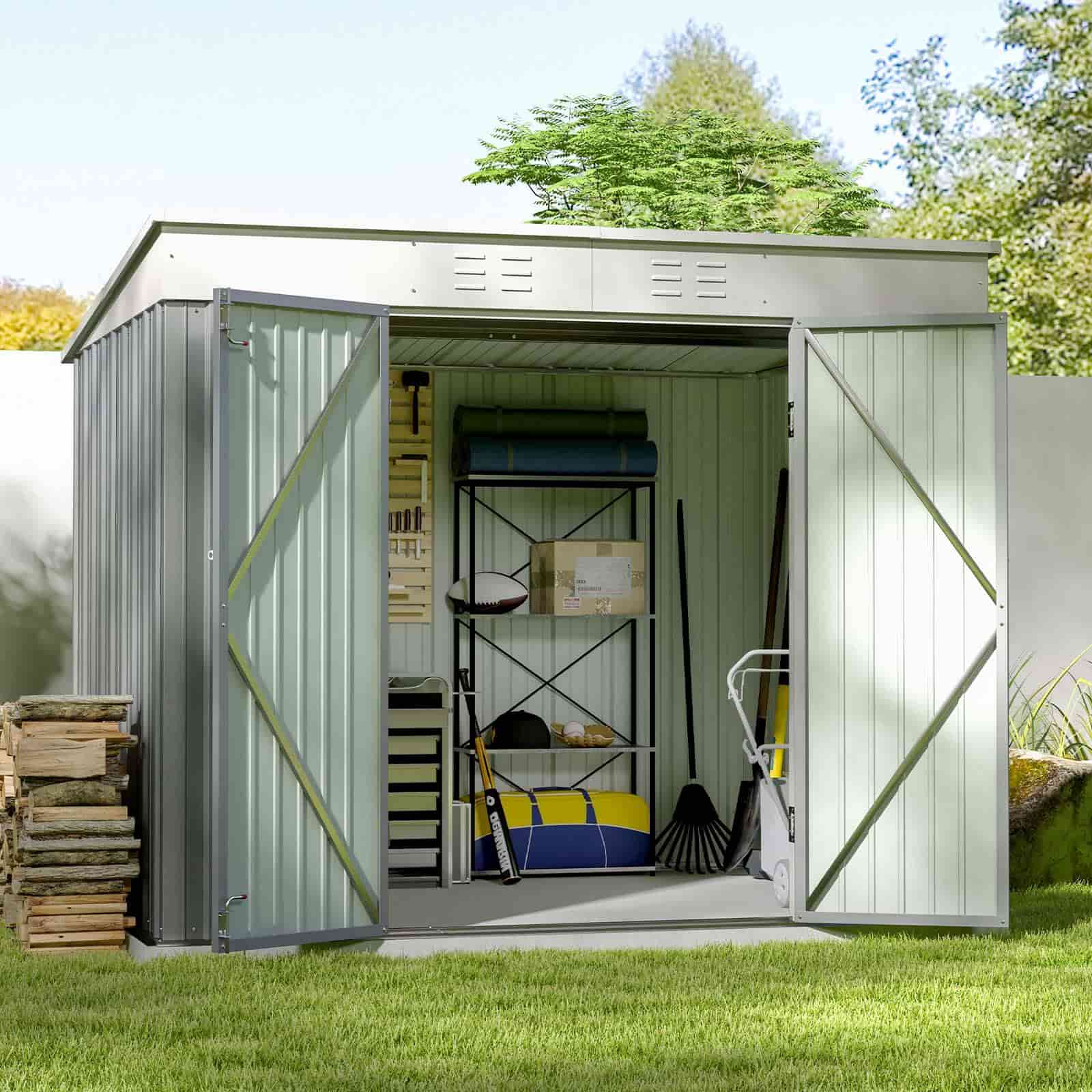 Patiowell 8x6 Metal Shed-5