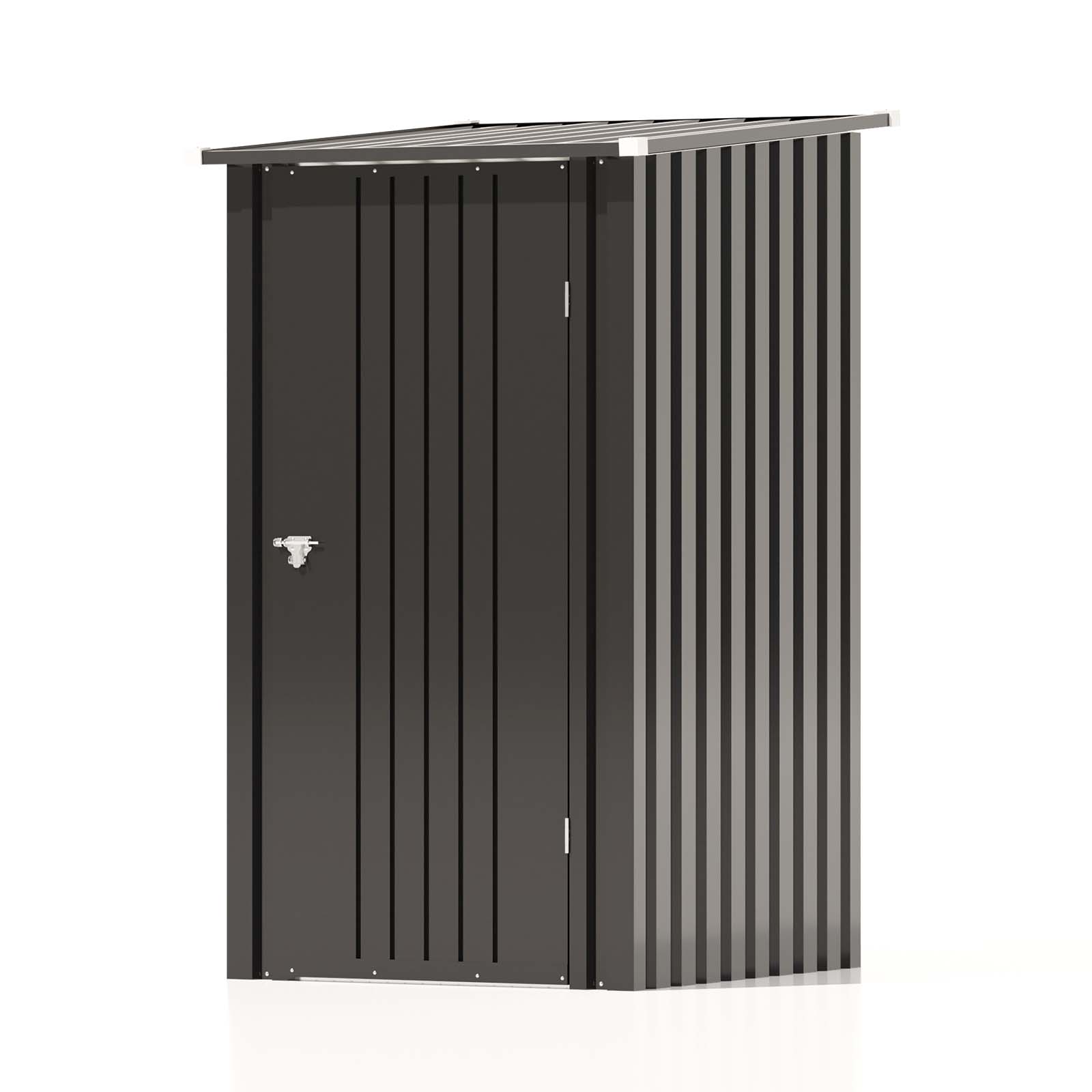 Patiowell 3x3 Metal Shed-Ink Black