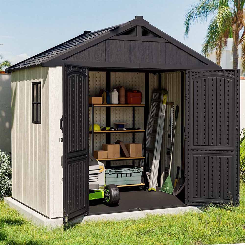 8x6 Easy Install Plastic Shed Pro Patiowell
