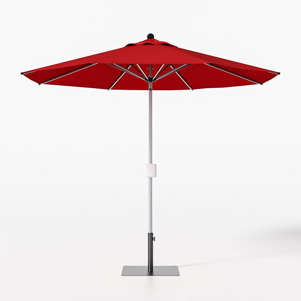 Beige 9ft Patio Umbrella with Base
