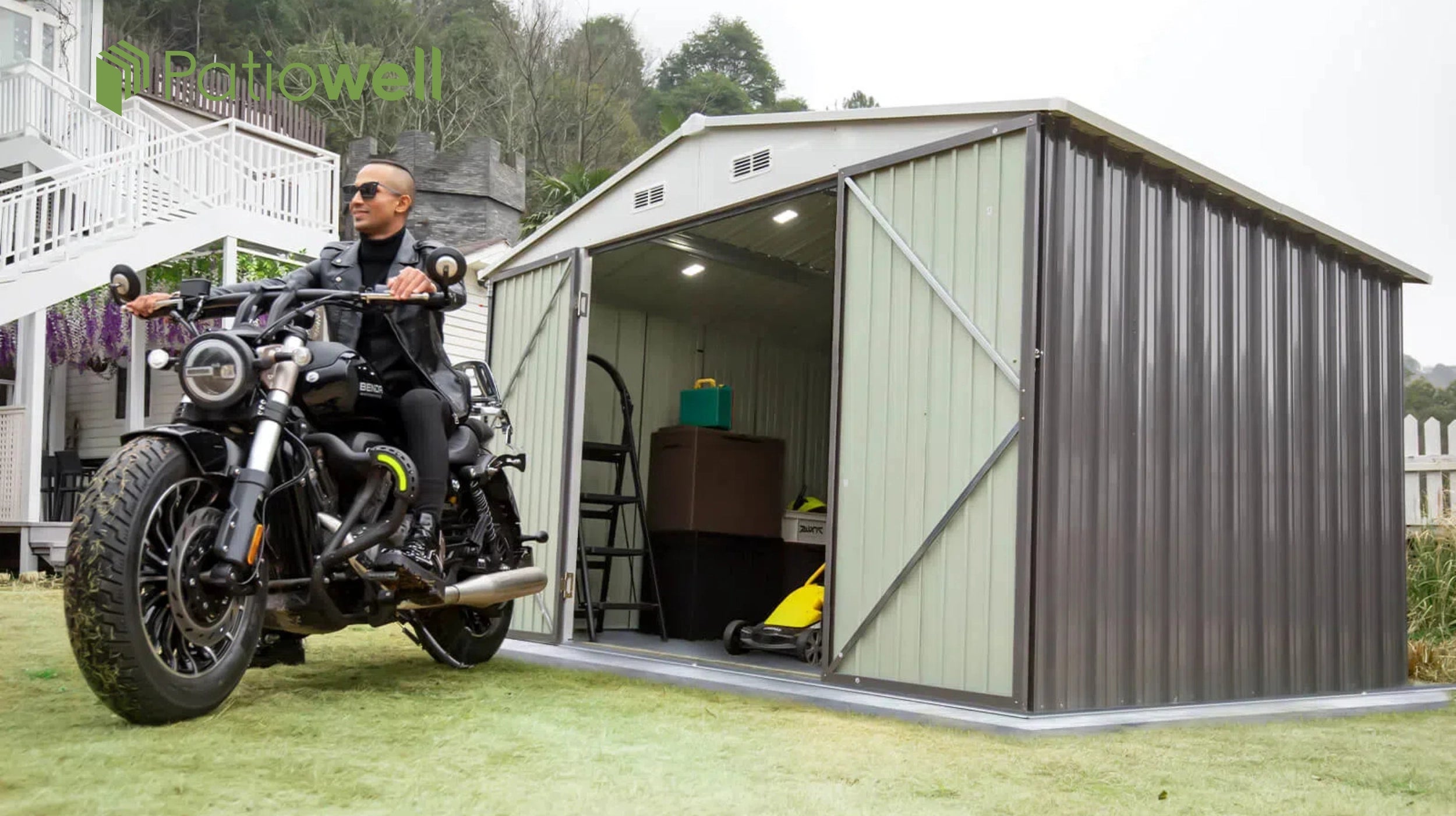 Patiowell metal sheds