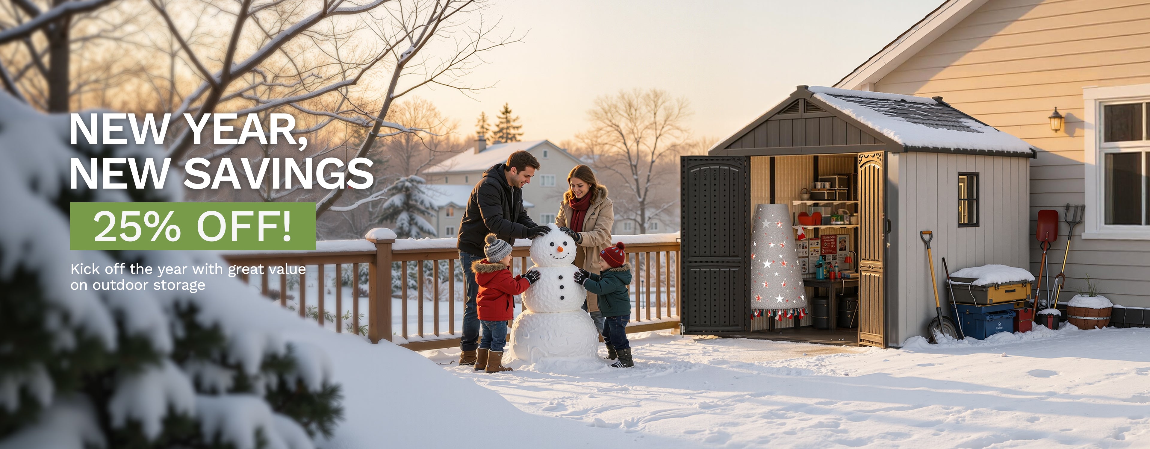 Kick off the year with great value on outdoor storage