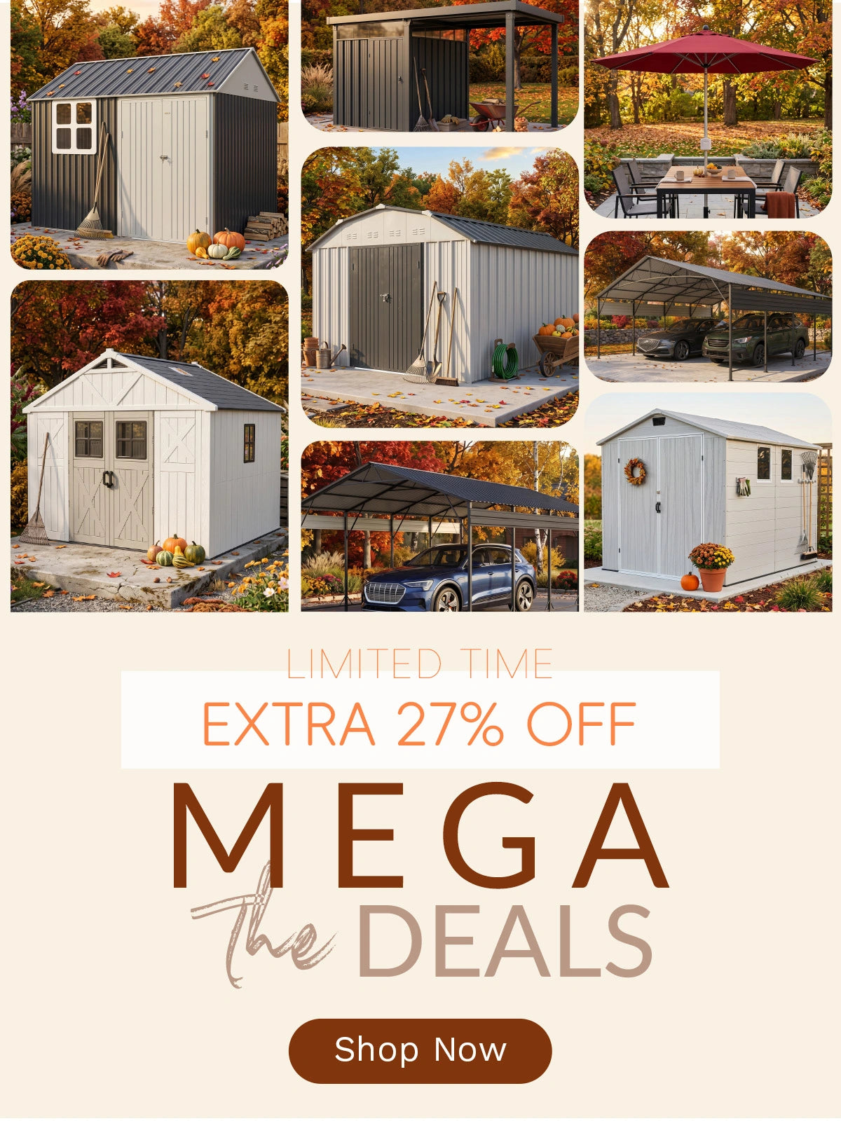 BIG DEALS - Limited Time
Up to 40% off + Extra 27% off sitewide