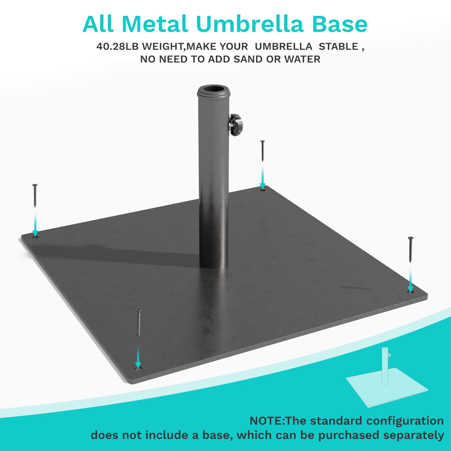 Patiowell Iron Weight Base for Market Umbrella